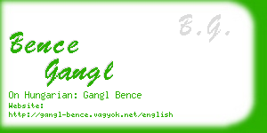 bence gangl business card